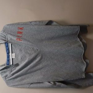 Pink Cubs cropped hoodie